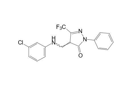 4-[(m-chloroanilino)methylene]-1-phenyl-3-(trifluoromethyl)-2-pyrazolin-5-one