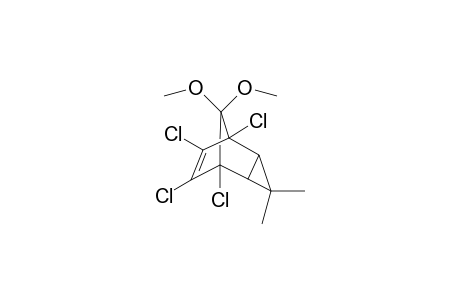 endo-1,5,6,7-Tetrachloro-8,8-dimethoxy-3,3-dimethyltricyclo[3.2,1.0(2,4)]oct-6-ene