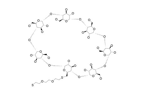 MONO-(6-DEOXY-6-THIOTRIETHYLENEGLYCOLTHIOL)-BETA-CYCLODEXTRIN;CD(8)