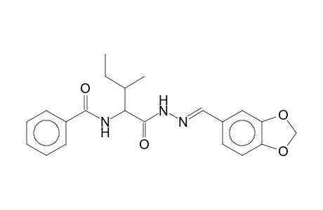 N2-Benzoylisoleucine N'-piperonylidenehydrazide