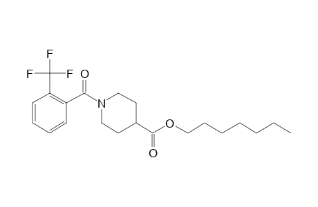 Isonipecotic acid, N-(2-trifluoromethylbenzoyl)-, heptyl ester