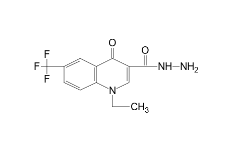 1,4-dihydro-1-ethyl-4-oxo-6-(trifluoromethyl)-3-quinolinecarboxylic acid, hydrazide