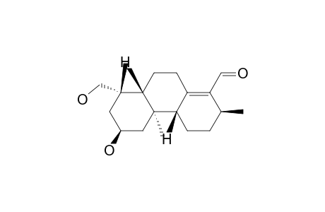 [2S-(2.alpha.,4a.alpha.,4b.beta.,6.alpha.,8.alpha.,8a.alpha.)]-2,3,4,4a,4b,5,6,7,8,8a,9,10-dodecahydro-6-hydroxy-8-(hydroxymethyl)-2,4b,8-trimethyl-1-phenanthrenecarboxaldehyde