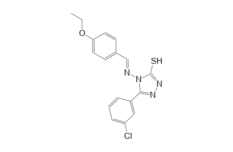 5-(3-chlorophenyl)-4-{[(E)-(4-ethoxyphenyl)methylidene]amino}-4H-1,2,4-triazol-3-yl hydrosulfide