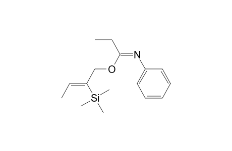 (Z)-2-Trimethylsilyl-2-buten-1-yl N-Phenylpropanimidate