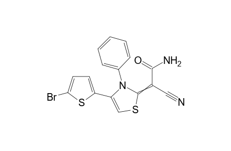 2-(4-(5-Bromothiophen-2-yl)-3-phenylthiazol-2(3H)-ylidene)-2-cyanoacetamide