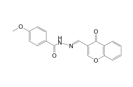 p-anisic acid, [(4-oxo-4H-1-benzopyran-3-yl)methylene]hydrazide