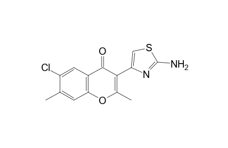 3-(2-Amino-4-thiazolyl)-6-chloro-2,7-dimethylchromone