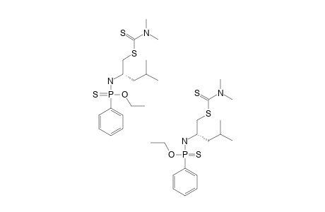 ETHYL-N-[1-(N',N'-DIMETHYLTHIOCARBAMOYLTHIO)-4-METHYL-PENT-2-YL]-PHENYL-PHOSPHONAMIDOTHIONATE;R=C6H5,R'=ISO-C4H9;[R(P),S(C)]+[S(P),S(C)];MIXTURE