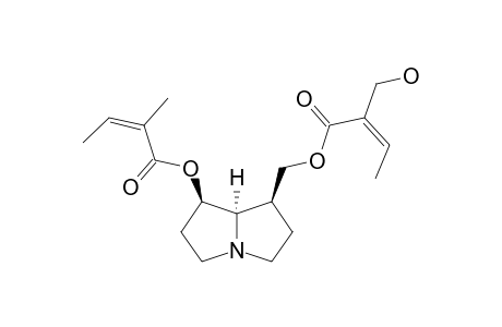 NEOSARRACINE;7-(Z-2-METHYLBUT-2-ENOYL)-9-(E-HYDROXYMETHYLBUT-2-ENOYL)-PLATYNECINE