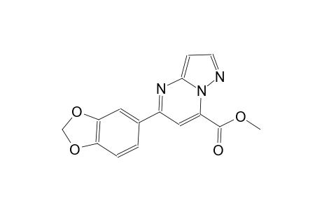 pyrazolo[1,5-a]pyrimidine-7-carboxylic acid, 5-(1,3-benzodioxol-5-yl)-, methyl ester