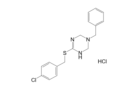 3-benzyl-6-[(p-chlorobenzyl)thio]-1,2,3,4-tetrhydro-s-triazine, monohydrochloride