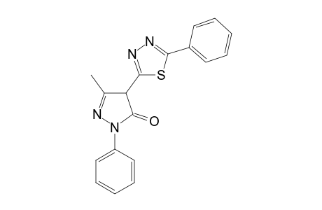 3-Methyl-1-phenyl-4-(5-phenyl-1,3,4-thiazol-2-yl)-.delta.2-pyrazolin-5-one