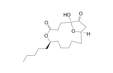 5,15-Dioxabicyclo[10.2.1]pentadecane-4,14-dione, 1-hydroxy-6-pentyl-, [1S-(1R*,6S*,12S*)]-