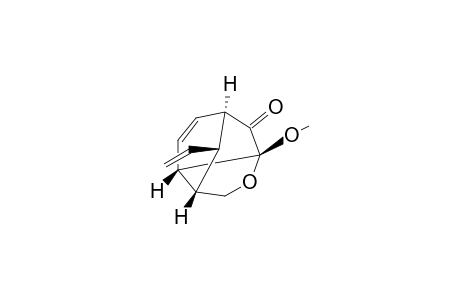 (1R*,3R*,6S*,7S*,10S*)-3-Methoxy-10-vinyl-4-oxa-tricyclo[4.3.1.0(3,7)]dec-8-en-2-one