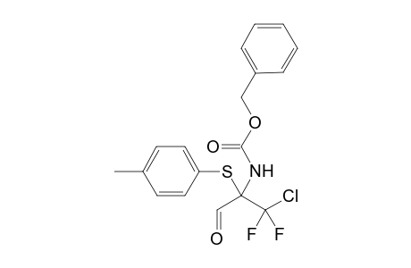 (R)-N-(Benzyloxycarbonyl)-S-(p-tolyl)chlorodifluoropyruvaldehyde