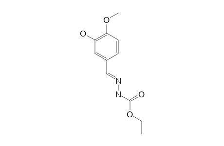 3-(3-hydroxy-4-methoxybenzylidene)carbaazic acid, ethyl ester