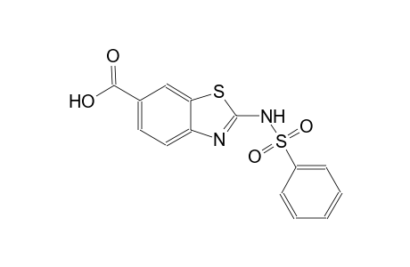 6-benzothiazolecarboxylic acid, 2-[(phenylsulfonyl)amino]-