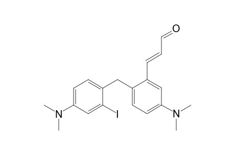 5-(N,N-Dimethyl)-2-[4-(N,N-dimetyl)-2-(formylethenyl)benzyl]benzene 2-iodinium