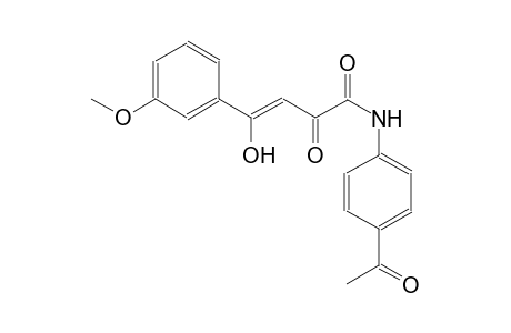 (3Z)-N-(4-acetylphenyl)-4-hydroxy-4-(3-methoxyphenyl)-2-oxo-3-butenamide