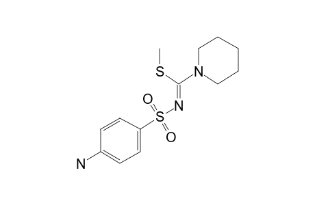 Methyl N-sulfanilyl-1-piperidinecarboximidothioate