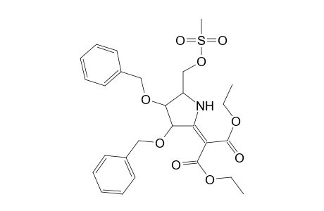 Diethyl (3R,4R,5S)-2-[3,4-Dibenzyloxy-5-(methanesulfoxy)methylpyrrolidin-2-ylidene]malonate