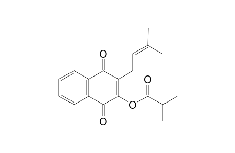 Lapachol, 2-methylpropionate