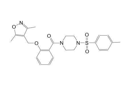 piperazine, 1-[2-[(3,5-dimethyl-4-isoxazolyl)methoxy]benzoyl]-4-[(4-methylphenyl)sulfonyl]-