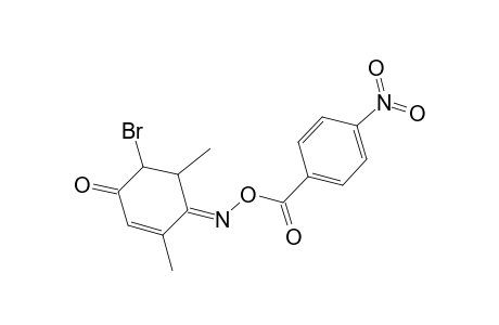 2-Cyclohexene-1,4-dione, 5-bromo-2,6-dimethyl-, 1-oxime, o-(4-nitrobenzoyl)-