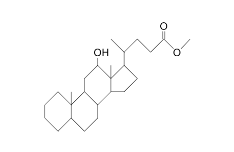 Cholan-24-oic acid, 12-hydroxy-, methyl ester, (5.beta.,12.alpha.)-