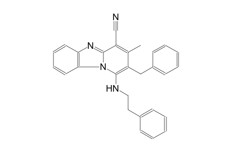 2-benzyl-3-methyl-1-[(2-phenylethyl)amino]pyrido[1,2-a]benzimidazole-4-carbonitrile
