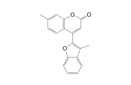 7-Methyl-4-(3-methyl-1-benzofuran-2-yl)-2H-chromen-2-one