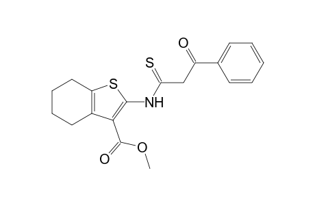 Methyl 4,5,6,7-tetrahydro-2-[(phenacyl)thiocarbonyl]aminobenzo[b]thiophene-3-carboxylate