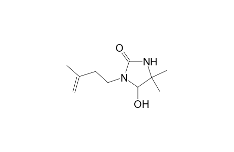 4,4-Dimethyl-1-(3-methylbut-3-enyl)-5-oxidanyl-imidazolidin-2-one
