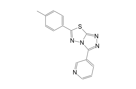 6-(4-methylphenyl)-3-(3-pyridinyl)[1,2,4]triazolo[3,4-b][1,3,4]thiadiazole