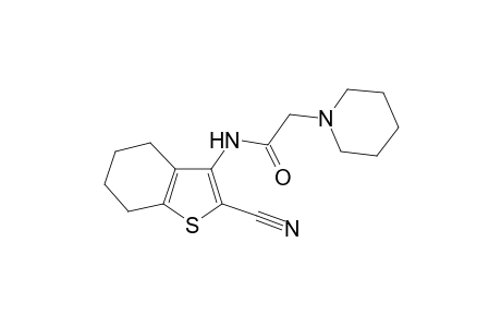 Benzo[b]thiophen-2-carbonitrile, 4,5,6,7-tetrahydro-3-(piperidinomethylcarbonyl)amino-