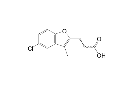 5-chloro-3-methyl-2-benzofuranacrylic acid