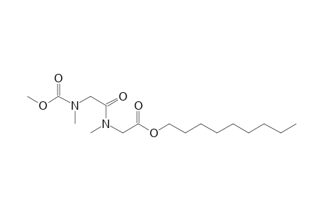 Sarcosylsarcosine, N-methoxycarbonyl-, nonyl ester