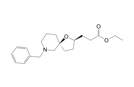 Ethyl 3-((2R,5S)-7-benzyl-1-oxa-7-azaspiro[4.5]decan-2-yl)propanoate