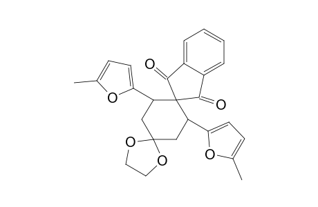 cis-3',5'-di(5-methylfuryl)-dispiro[1,3-dioxolan-2,1'-cyclohexan-4',2"-indan]-1",3"-dion