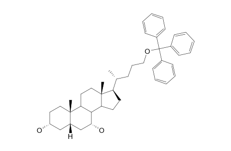 3.alpha.,7.alpha.-Dihydroxy-5.beta.-cholan-24-oxytriphenylmethane