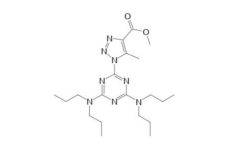 1H-1,2,3-triazole-4-carboxylic acid, 1-[4,6-bis(dipropylamino)-1,3,5-triazin-2-yl]-5-methyl-, methyl ester