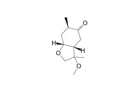 (1R,4R,6S)-9-Methoxy-4,9-dimethyl-7-oxabicyclo[4.3.0]nonan-3-one isomer