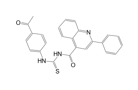 N-(4-acetylphenyl)-N'-[(2-phenyl-4-quinolinyl)carbonyl]thiourea