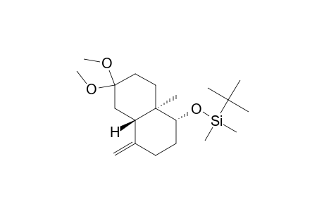 (4a.alpha.,5.alpha.,8a.beta.)-5-[(tert-Butyldimethylsilyl)oxy]decahydro-2,2-dimethoxy-4a-methyl-8-methylenenaphthalene