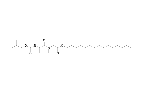 Alanylalanine, N,N'-dimethyl-N'-isobutoxycarbonyl-, pentadecyl ester