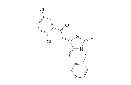 (5Z)-3-benzyl-5-[2-(2,5-dichlorophenyl)-2-keto-ethylidene]-2-thioxo-thiazolidin-4-one