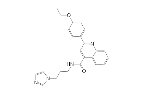 2-(4-ethoxyphenyl)-N-[3-(1H-imidazol-1-yl)propyl]-4-quinolinecarboxamide