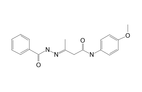 Butanamide, 3-benzoylhydrazono-N-(4-methoxyphenyl)-