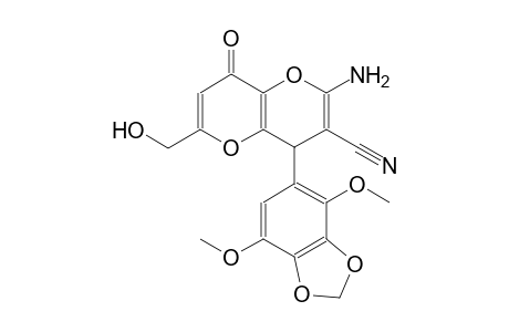 pyrano[3,2-b]pyran-3-carbonitrile, 2-amino-4-(4,7-dimethoxy-1,3-benzodioxol-5-yl)-4,8-dihydro-6-(hydroxymethyl)-8-oxo-